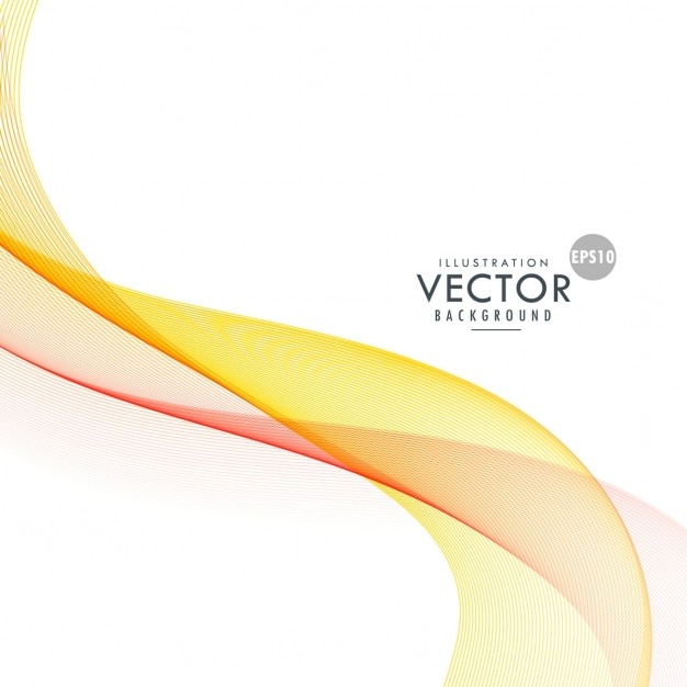 Free vector soft yellow wave on abstract background