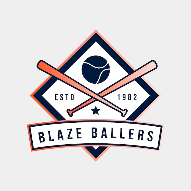 Free vector softball logo design