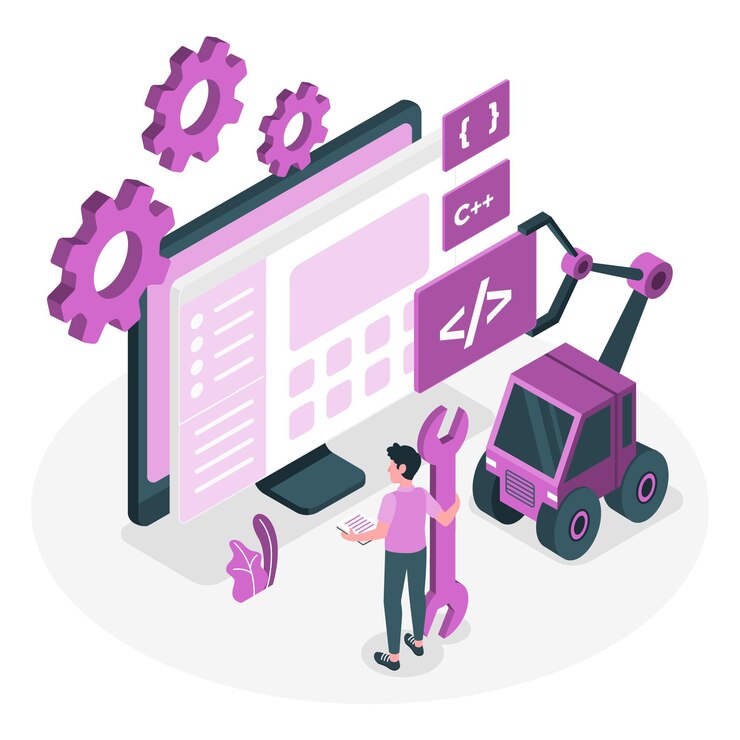 Free Vector software engineer concept illustration