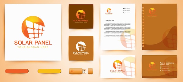 태양 로고 및 비즈니스 브랜딩 템플릿 디자인 영감 흰색 배경에 고립