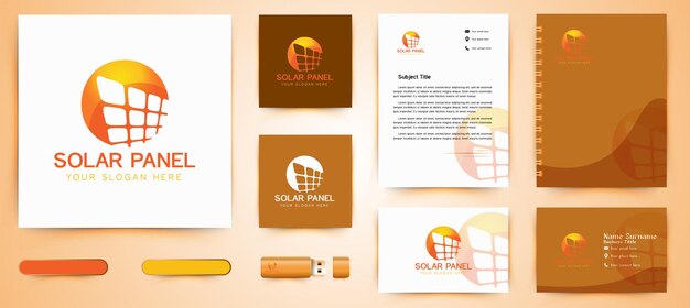 Солнечный логотип и шаблон бизнес-брендинга Designs Inspiration Isolated on White Background