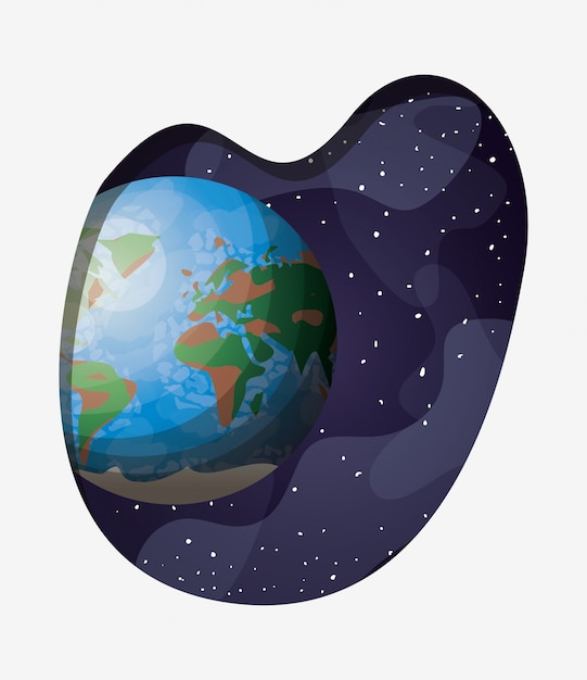 Free vector solar system earth planet