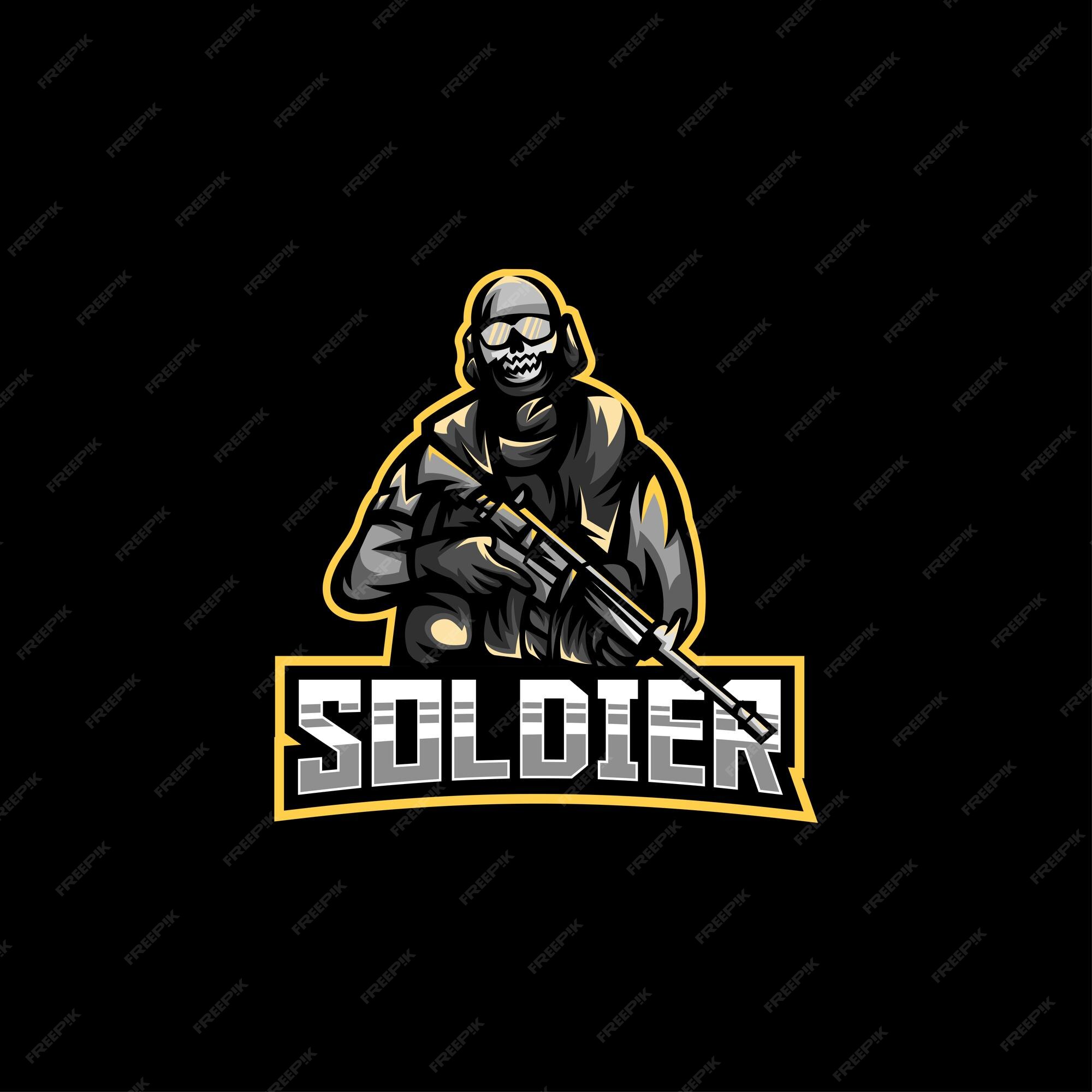 Free Vector | Soldier mascot esport gaming logo