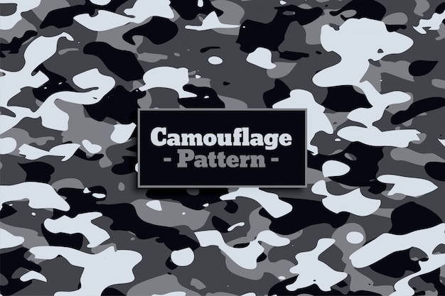 Soldier military camouflage pattern in white and gray shade