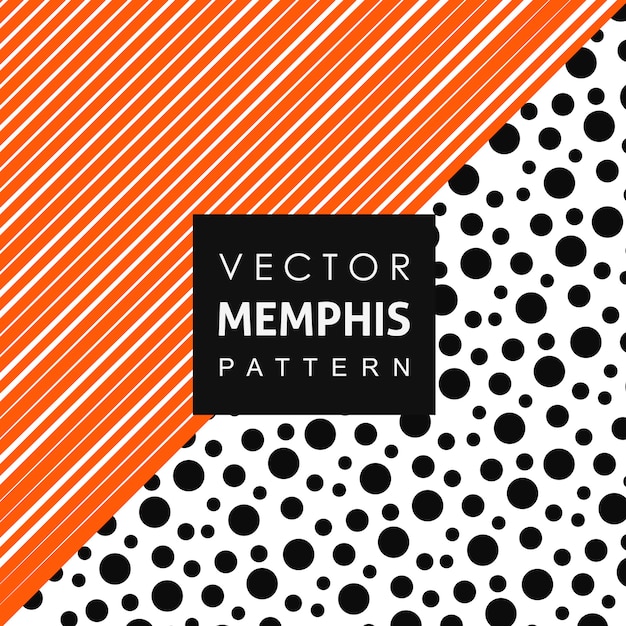 Vettore gratuito memphis pattern background a tinta unita