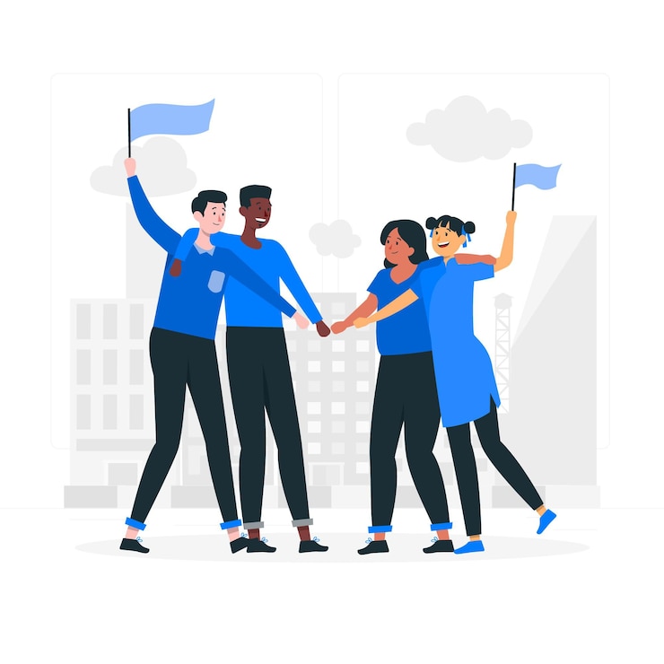 Free Vector solidarity concept illustration