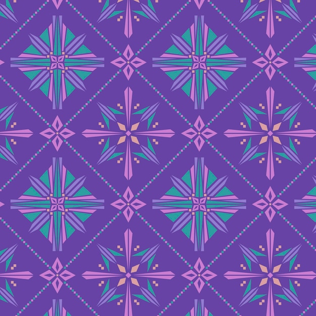 Free vector songket pattern collection