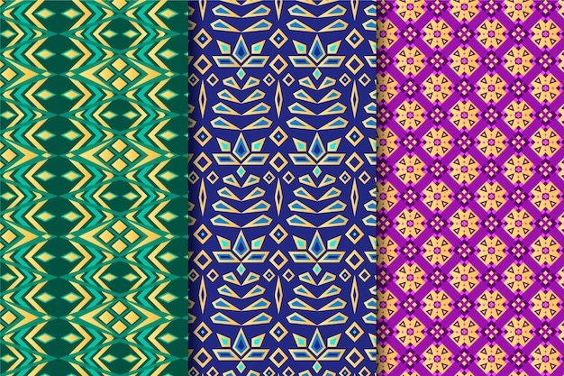 Collezione di pattern songket