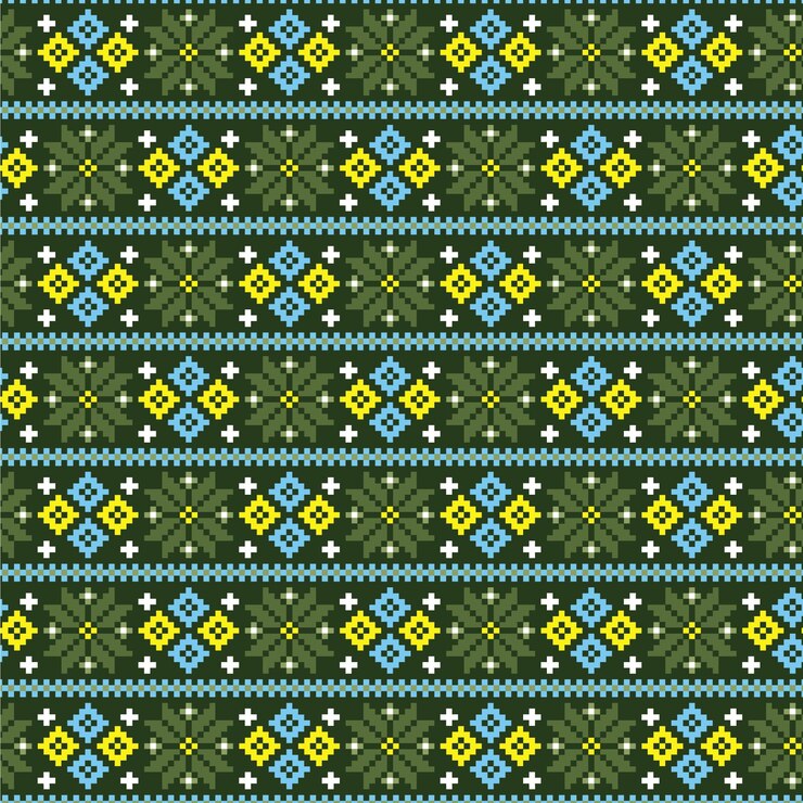 Free Vector songket pattern concept