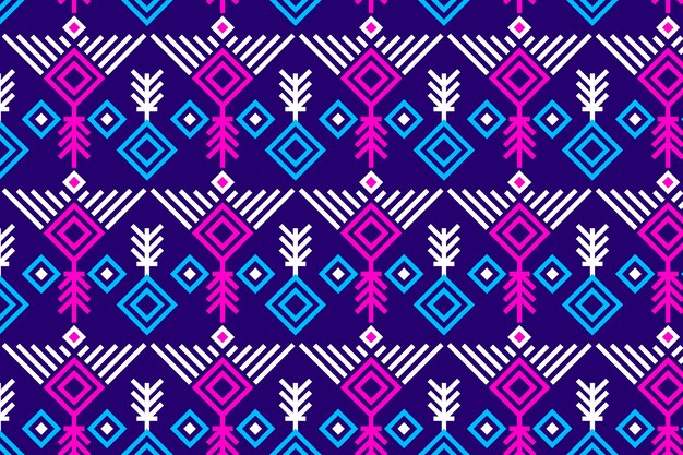 Songket seamless pattern vivid violet and pink