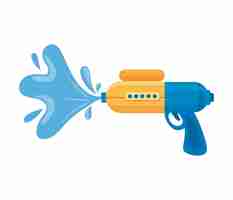 Free vector songkran water gun toy icon