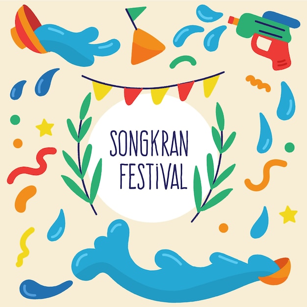 Songkran with water guns