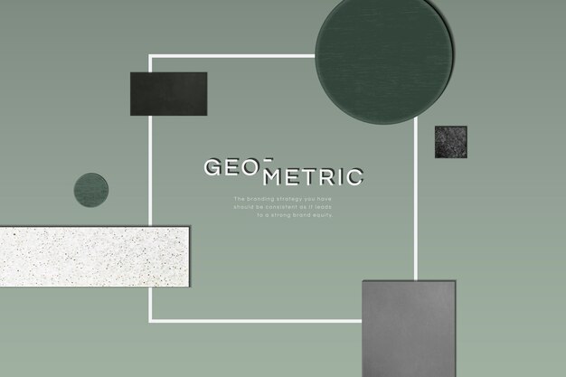 Sophisticated modern geometric frame