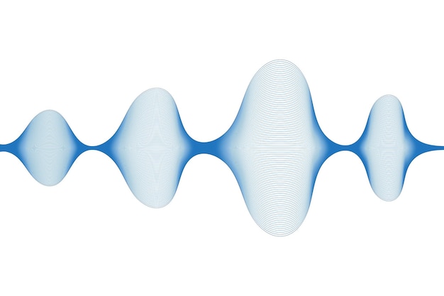 無料ベクター 音波の背景