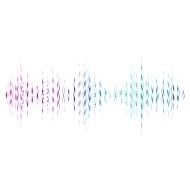 Free vector sound wave equalizer vector design