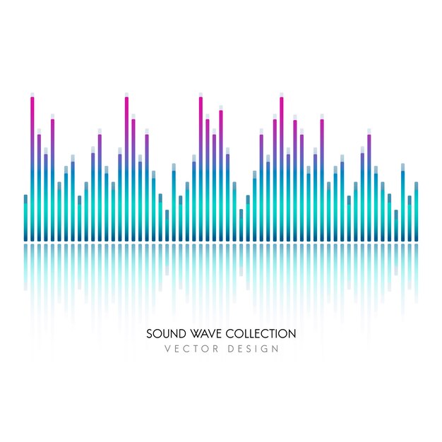 Sound wave equalizer vector design