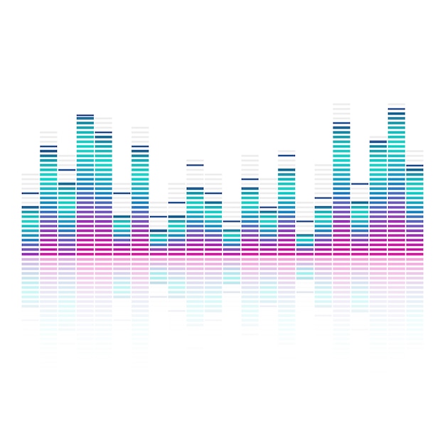 Sound wave equalizer vector design