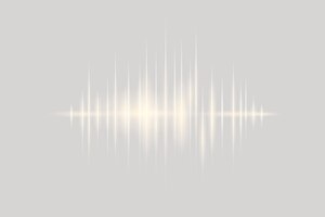 Free vector sound wave gray digital background entertainment technology