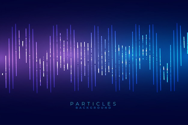 Free vector sound waveform blue technology style background design