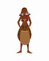 Free vector south africa woman with basket