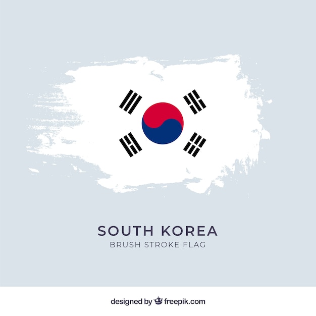 South korean flag background