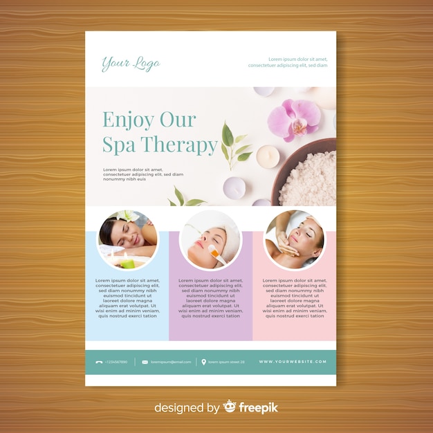 Spa brochure template