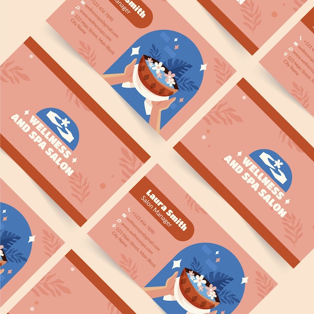 Spa business card template