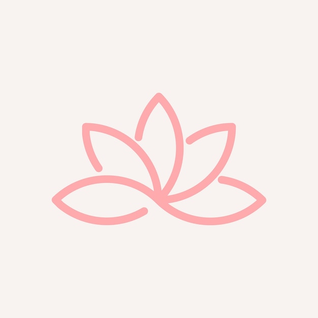 Spa business logo  lotus icon design