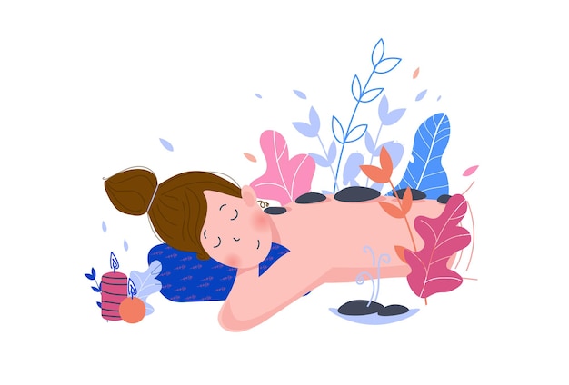 リラックスできるマッサージイラスト 無料のベクター リラックスできるマッサージイラスト 無料のベクター