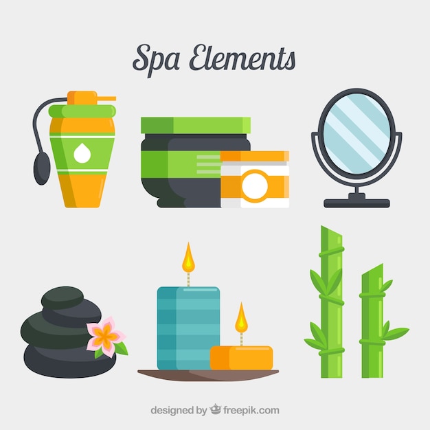 Spa collection of flat elements