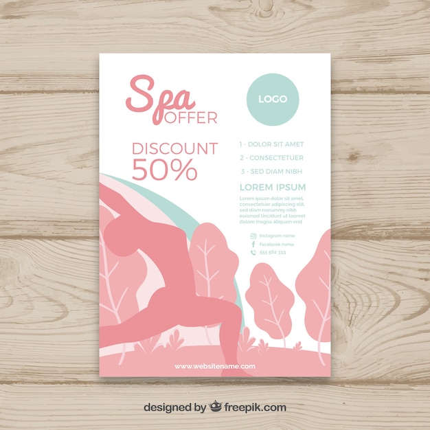 Spa flyer template