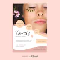 Free vector spa flyer template