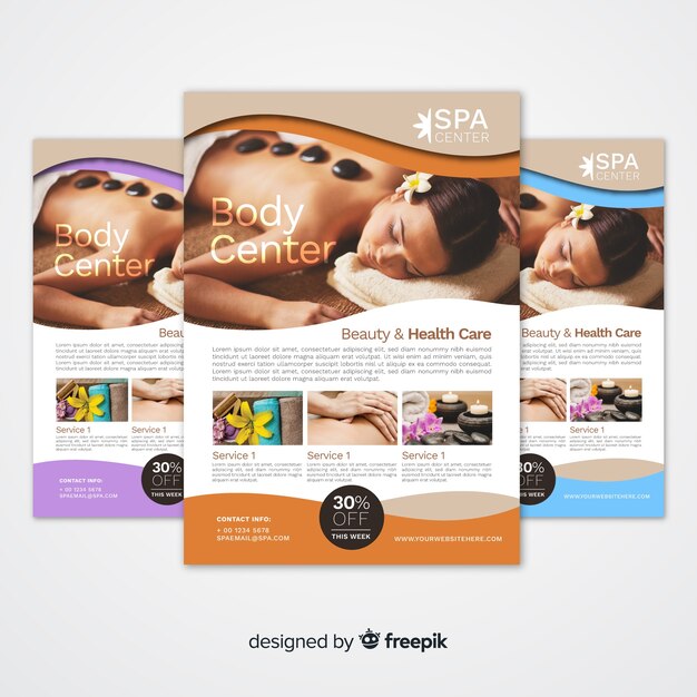 Spa flyer template