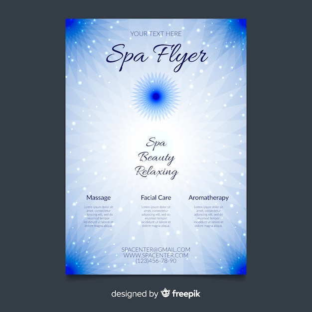 Spa flyer template