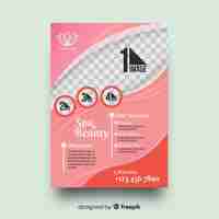 Free vector spa flyer template