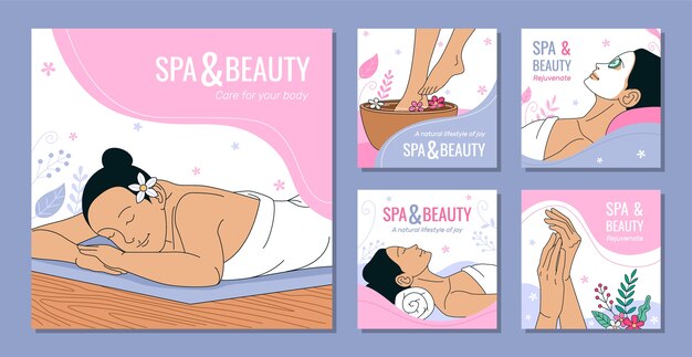 Spa instagram post template