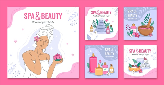 Spa instagram post template