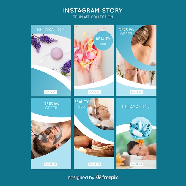 Spa instagram stories template