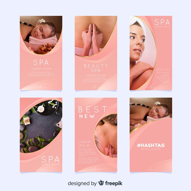 Spa instagram stories template