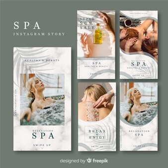 Spa instagram stories template