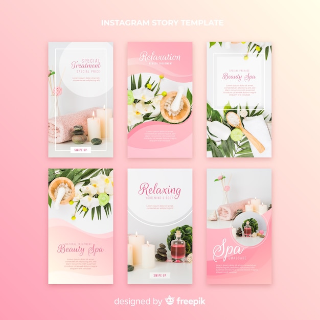 Spa instagram stories template