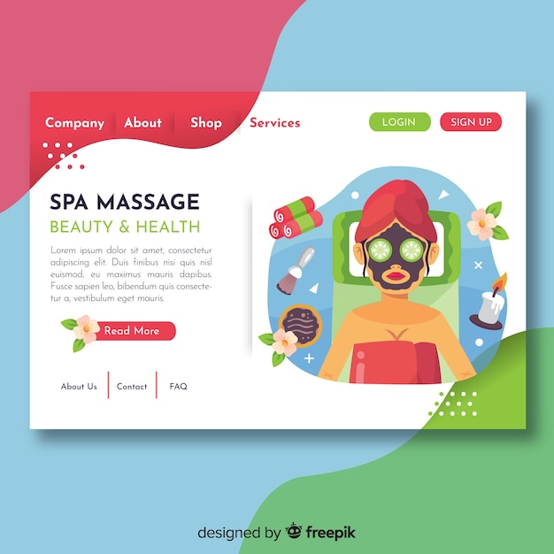 Spa landing page