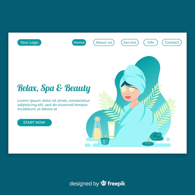 Spa landing page