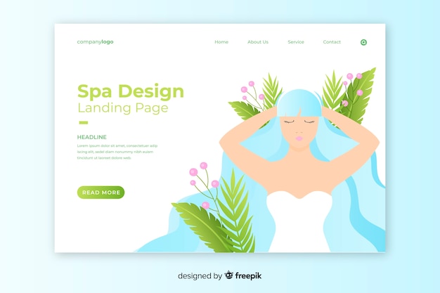 Spa landing page