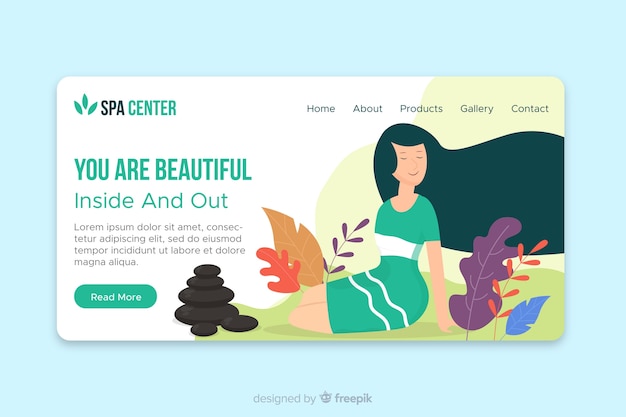 Spa landing page