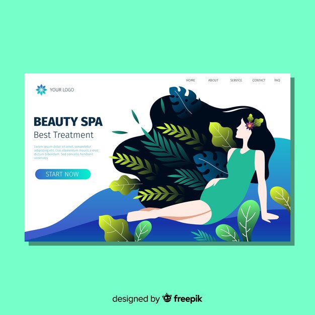 Spa landing page