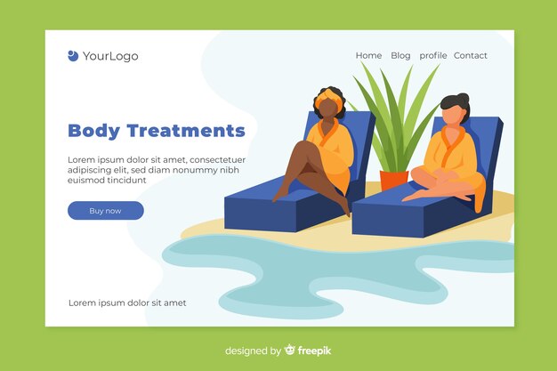 Spa landing page