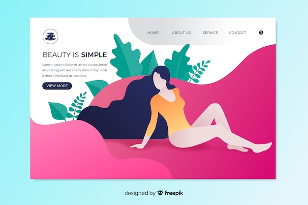 Spa landing page