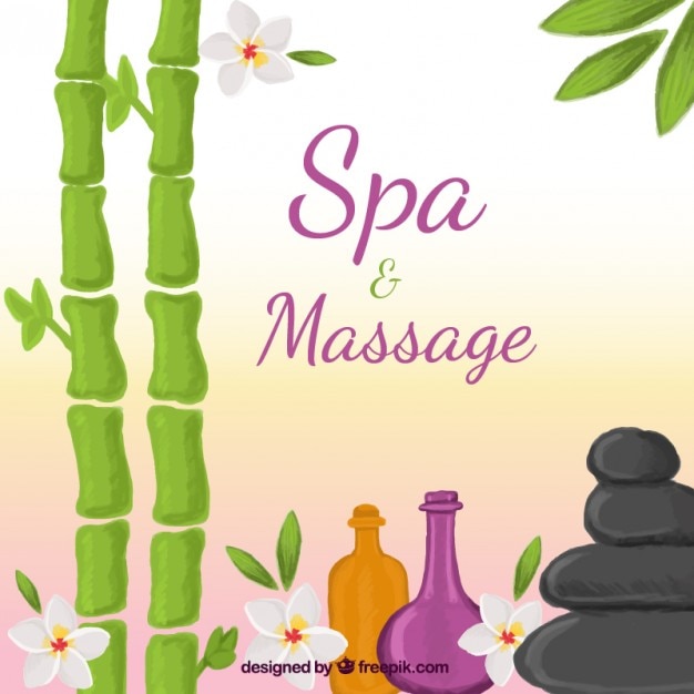 Free vector spa and massage background