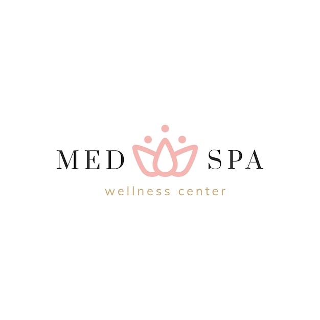 Free vector spa a nd wellness center logo vector